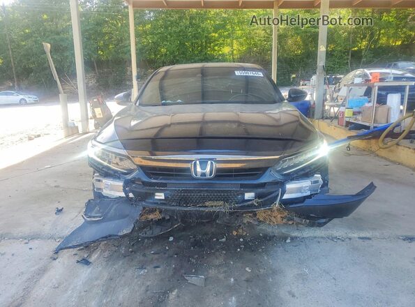 1HGCV1F39NA110084 2022 HONDA ACCORD Black Widok z przodu