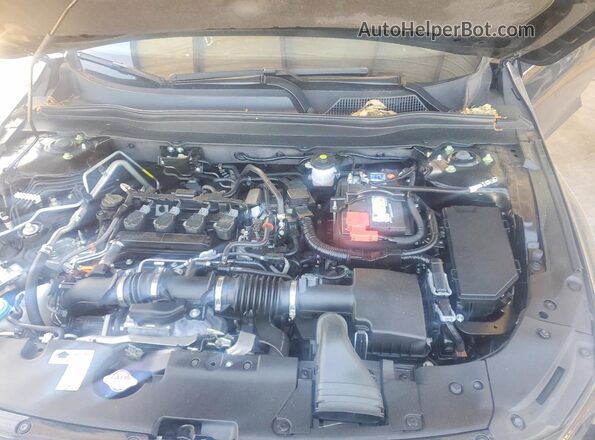 1HGCV1F39NA110084 2022 HONDA ACCORD Black Widok wnętrza z tyłu