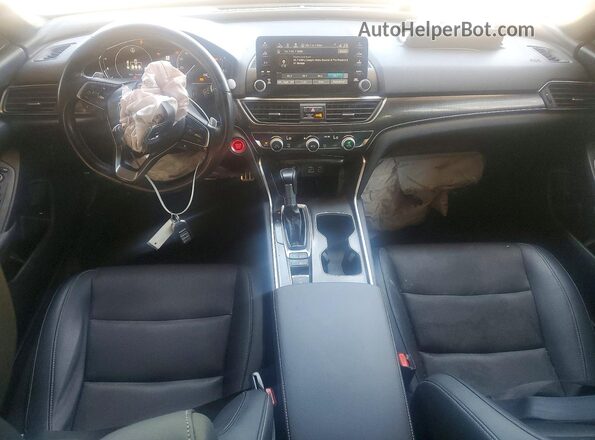 1HGCV1F39NA110084 2022 HONDA ACCORD Black Widok deski rozdzielczej