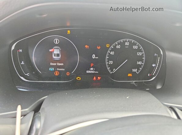 1HGCV1F39NA112871 2022 HONDA ACCORD Серебряный Вид щитка приборов