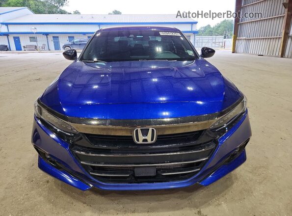 1HGCV1F39NA121831 2022 HONDA ACCORD Blue Vista frontal
