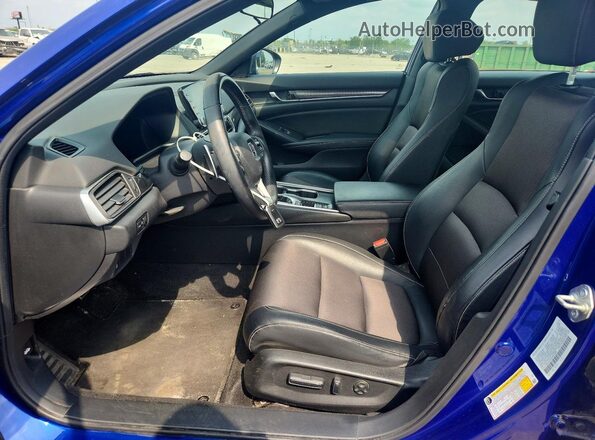 1HGCV1F3XJA014894 2018 HONDA ACCORD Blue Widok wnętrza z przodu
