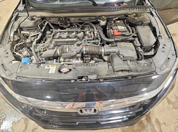 1HGCV1F3XJA148613 2018 HONDA ACCORD Black Rear interior view