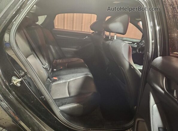 1HGCV1F3XJA148613 2018 HONDA ACCORD Black Rear seats view