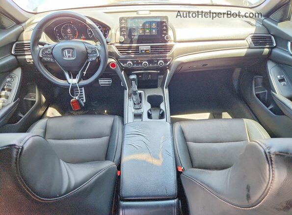 1HGCV1F3XJA179926 2018 HONDA ACCORD Blue Vista del salpicadero