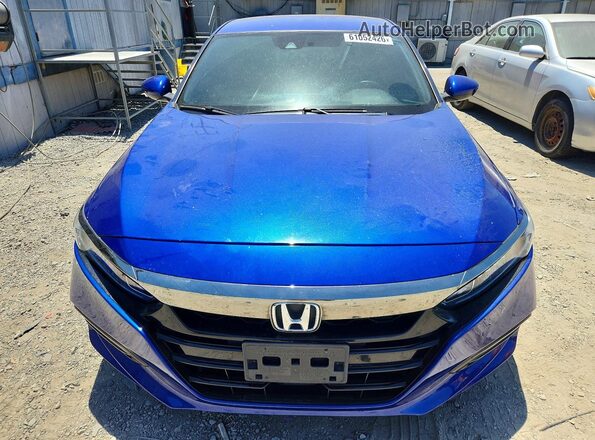 1HGCV1F3XJA179926 2018 HONDA ACCORD Blue Vista frontal