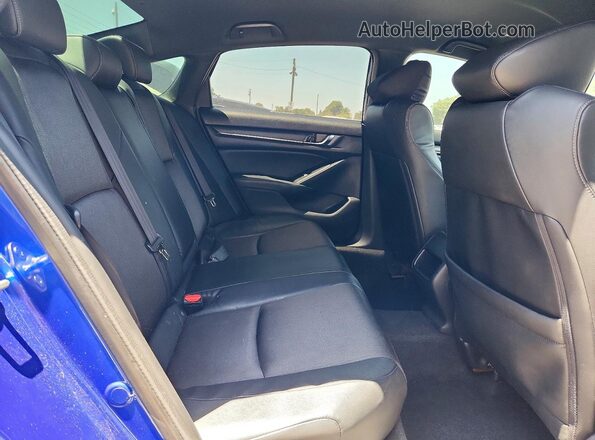 1HGCV1F3XJA179926 2018 HONDA ACCORD Blue Vista de los asientos traseros