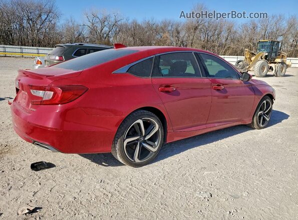 1HGCV1F3XJA190246 2018 HONDA ACCORD Red უკანა მარჯვენა