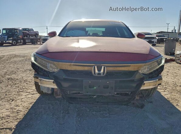 1HGCV1F3XJA190246 2018 HONDA ACCORD Red წინა ხედი