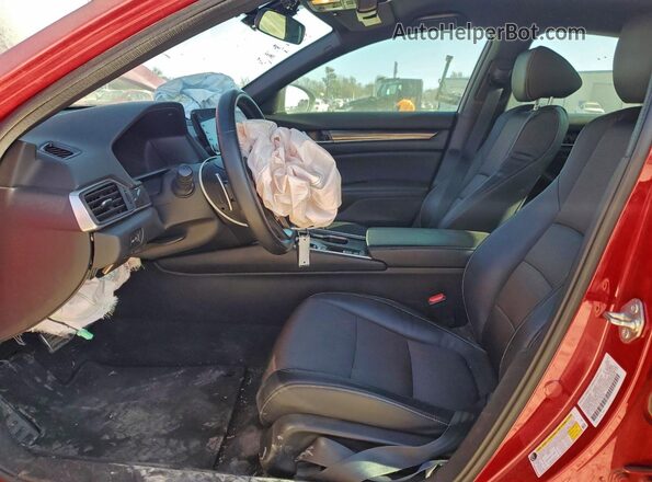 1HGCV1F3XJA190246 2018 HONDA ACCORD Red წინა სალონის ხედი