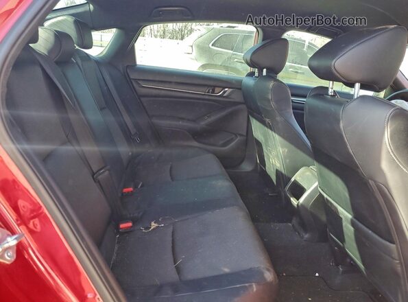 1HGCV1F3XJA190246 2018 HONDA ACCORD Red უკანა სავარძლების ხედი