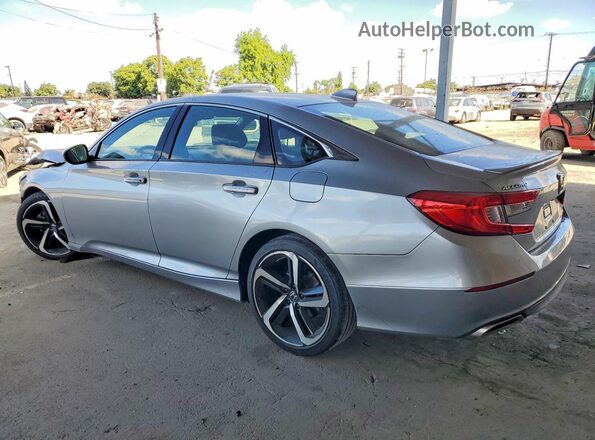 1HGCV1F3XJA252535 2018 HONDA ACCORD Silver Задня ліва чверть