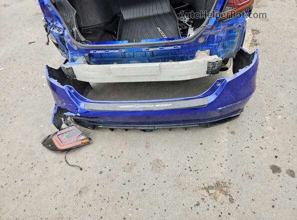 1HGCV1F3XKA008434 2019 HONDA ACCORD Blue Widok komory silnika