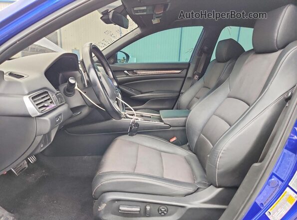 1HGCV1F3XKA008434 2019 HONDA ACCORD Blue Widok wnętrza z przodu