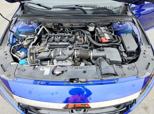 1HGCV1F3XKA008434 2019 HONDA ACCORD Blue Widok wnętrza z tyłu