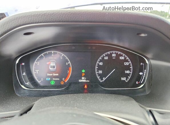 1HGCV1F3XKA008434 2019 HONDA ACCORD Blue Widok zestawu wskaźników