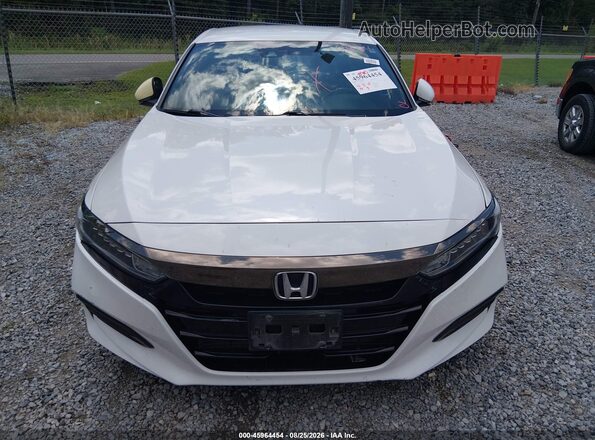 1HGCV1F3XKA014394 2019 HONDA ACCORD White Вид спереду