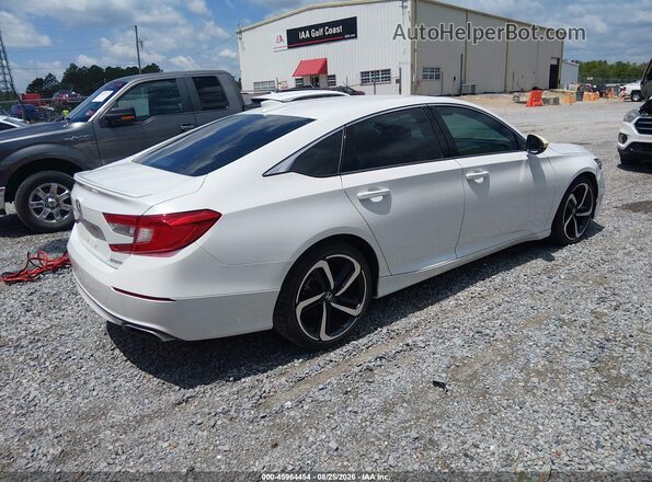 1HGCV1F3XKA014394 2019 HONDA ACCORD White Задня права чверть