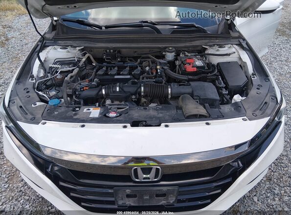 1HGCV1F3XKA014394 2019 HONDA ACCORD White Вид ззаду