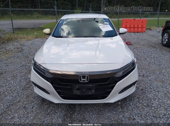 1HGCV1F3XKA014394 2019 HONDA ACCORD White Вид щитка приладів