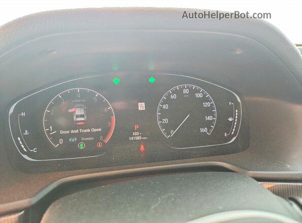 1HGCV1F3XKA023659 2019 HONDA ACCORD Черный Вид щитка приборов
