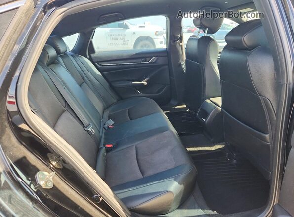 1HGCV1F3XKA023659 2019 HONDA ACCORD Черный Вид задних сидений