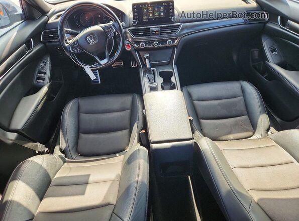 1HGCV1F3XKA023659 2019 HONDA ACCORD Черный Вид панели приборов