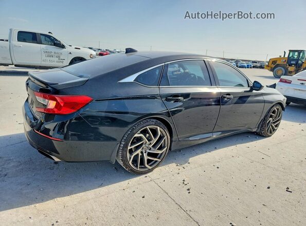 1HGCV1F3XKA023659 2019 HONDA ACCORD Черный Задняя правая четверть