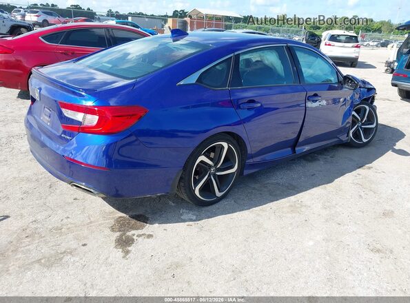 1HGCV1F3XKA044544 2019 HONDA ACCORD Dark Blue Trasero derecho
