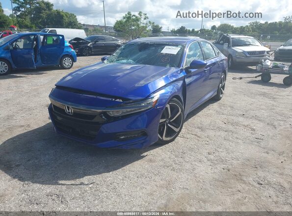 1HGCV1F3XKA044544 2019 HONDA ACCORD Dark Blue Vista frontal