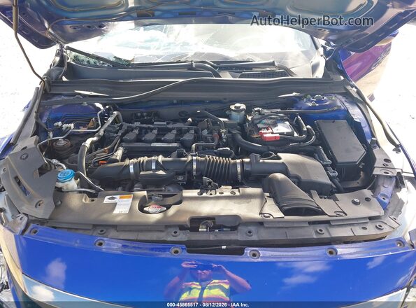 1HGCV1F3XKA044544 2019 HONDA ACCORD Dark Blue Vista trasera