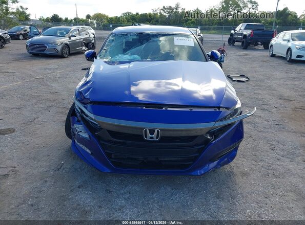 1HGCV1F3XKA044544 2019 HONDA ACCORD Dark Blue Vista del salpicadero
