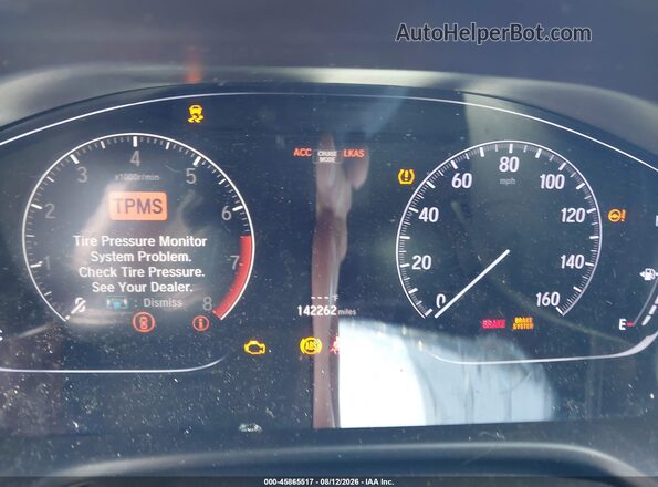 1HGCV1F3XKA044544 2019 HONDA ACCORD Dark Blue Vista de los asientos traseros