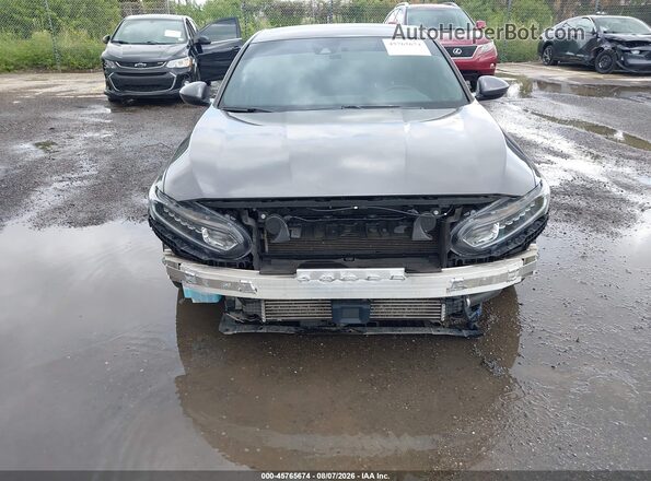 1HGCV1F3XKA063210 2019 HONDA ACCORD Gray წინა ხედი