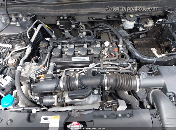 1HGCV1F3XKA063210 2019 HONDA ACCORD Gray უკანა ხედი