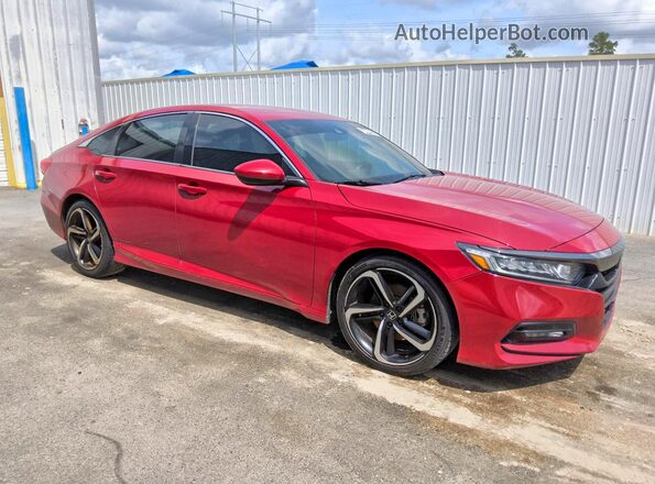 1HGCV1F3XKA072117 2019 HONDA ACCORD Red Delantero derecho