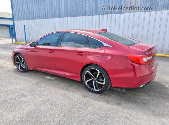 1HGCV1F3XKA072117 2019 HONDA ACCORD Red Trasero izquierdo