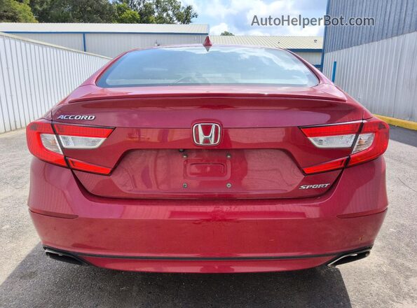 1HGCV1F3XKA072117 2019 HONDA ACCORD Red Vista trasera