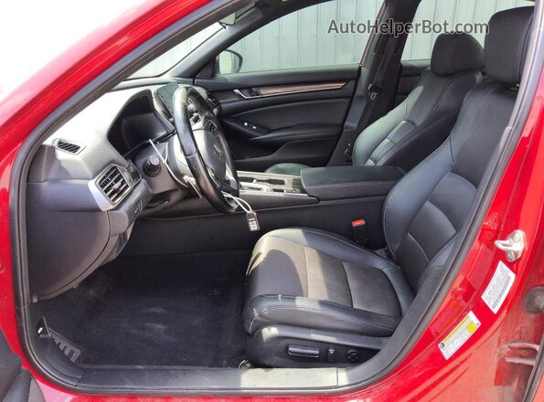 1HGCV1F3XKA072117 2019 HONDA ACCORD Red Vista interior delantera