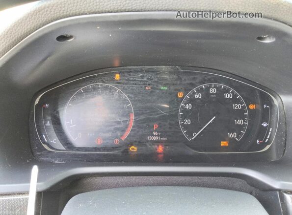 1HGCV1F3XKA072117 2019 HONDA ACCORD Red Vista del cuadro de instrumentos