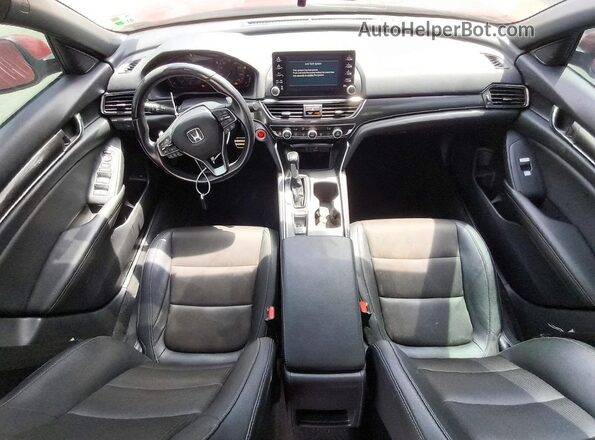1HGCV1F3XKA072117 2019 HONDA ACCORD Red Vista del salpicadero