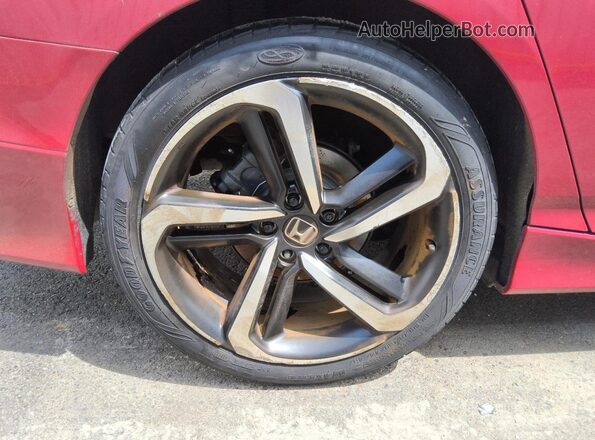 1HGCV1F3XKA072117 2019 HONDA ACCORD Red 