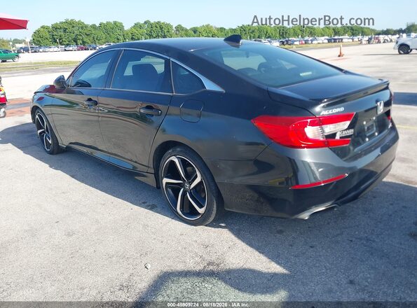 1HGCV1F3XKA074577 2019 HONDA ACCORD Черный Задняя левая четверть
