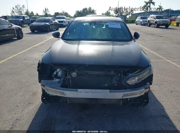1HGCV1F3XKA074577 2019 HONDA ACCORD Черный Вид спереди