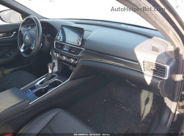 1HGCV1F3XKA074577 2019 HONDA ACCORD Черный Вид салона спереди