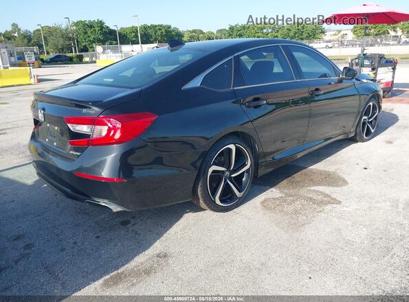 1HGCV1F3XKA074577 2019 HONDA ACCORD Черный Задняя правая четверть