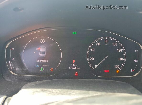 1HGCV1F3XKA103334 2019 HONDA ACCORD Черный Вид щитка приборов