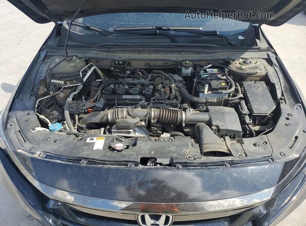 1HGCV1F3XKA103334 2019 HONDA ACCORD Черный Вид задней части салона