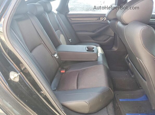 1HGCV1F3XKA103334 2019 HONDA ACCORD Черный Вид задних сидений