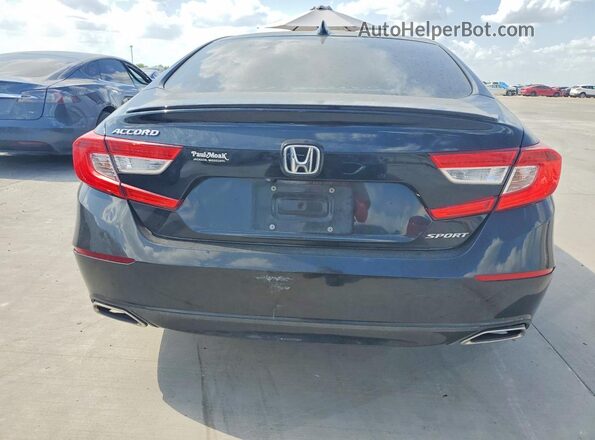 1HGCV1F3XKA103334 2019 HONDA ACCORD Черный Вид сзади